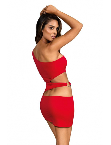 V-9249 Robe - Rouge