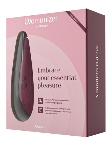 Image Womanizer Classic 2 Bordeaux, stimulateur clitoridien par pulsations-1