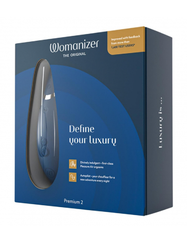 Image du Womanizer Premium 2 Blueberry, stimulateur clitoridien par pulsations-1