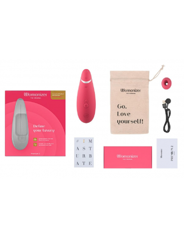 Womanizer Premium 2 Raspberry stimulant clitoridien par pulsations pour plaisir intense-6