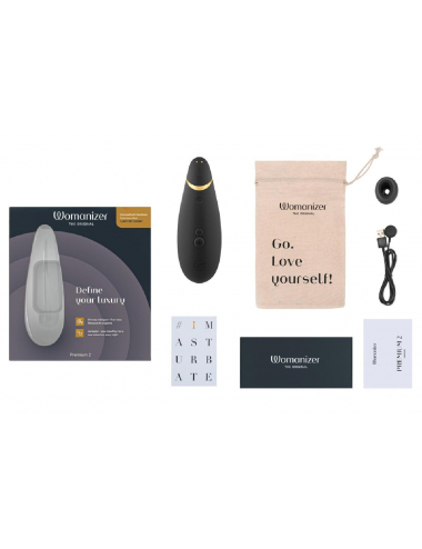 Womanizer Premium 2 Black stimulateur clitoridien pulsations douces et efficaces-6