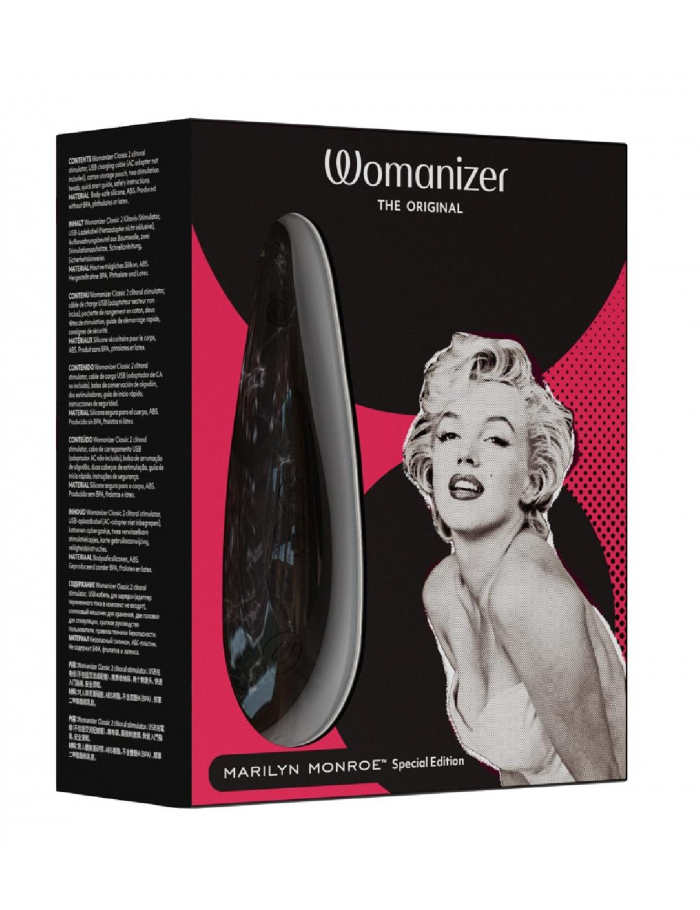 Stimulateur Clitoris Womanizer Marilyn Monroe Black, Technologie Pleasure Air-1