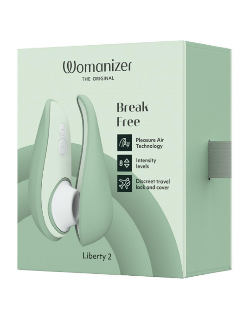 Womanizer Liberty 2 Sage - Stimulateur clitoridien par pulsations, design compact et élégant-1