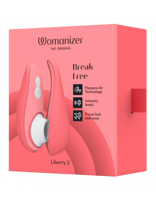 Image du Womanizer Liberty2 Vibrant Ros, stimulateur clitoridien par pulsations-1