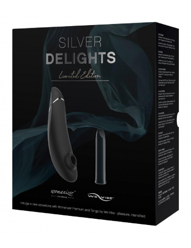 Image de la Silver Delights Collection par Womanizer, stimulateur clitoridien par pulsations-1