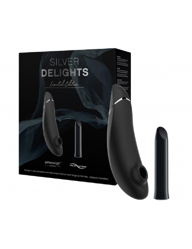 Image de la Silver Delights Collection par Womanizer, stimulateur clitoridien par pulsations-1