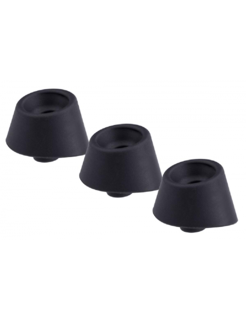 Image du stimulateur clitoridien W-Heads 3x Black M Duo/Duo2 par Womanizer, efficacité et discrétion-1