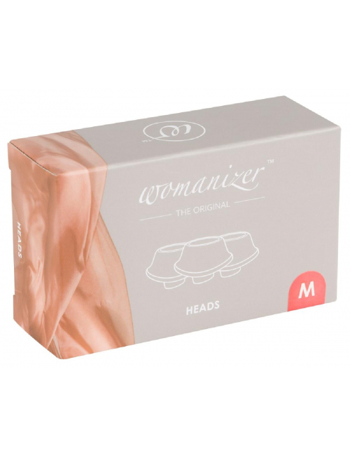 Womanizer W-Heads 3x Raspberry M stimulateur clitoridien par pulsations-1