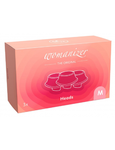 Image du stimulateur clitoridien Womanizer W-Heads 3x Rosa M, technologie de pulsations-1