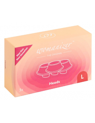 Image du Womanizer W-Heads 3x Red L, stimulateur clitoridien par pulsations-1