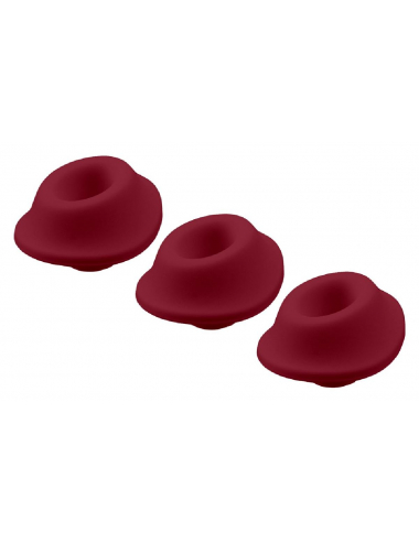 Image du Womanizer W-Heads 3x S Bordeaux, stimulateur clitoridien par pulsations-1