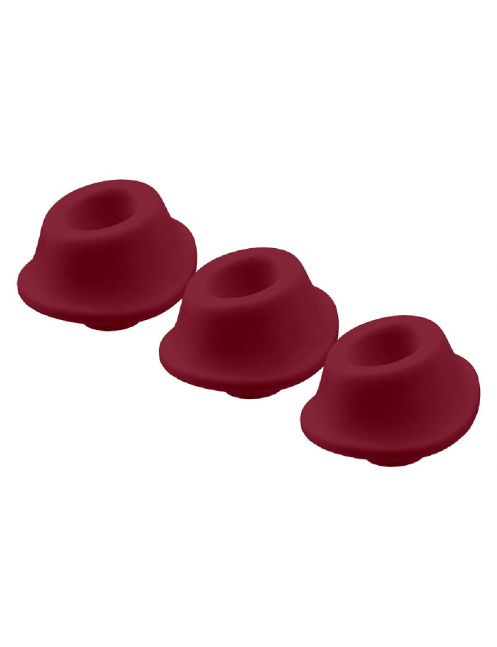 Stimulateur clitoridien Womanizer W-Heads 3x S Bordeaux pour plaisir intense-1