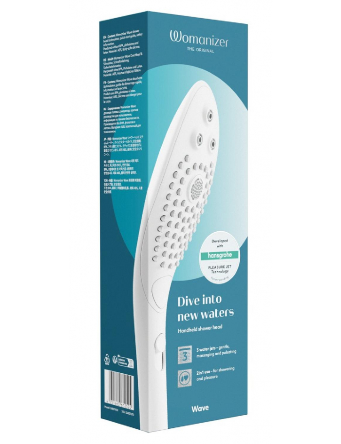 Womanizer Wave White, stimulateur clitoridien à pulsations pour plaisir intense et orgasmes multiples-1